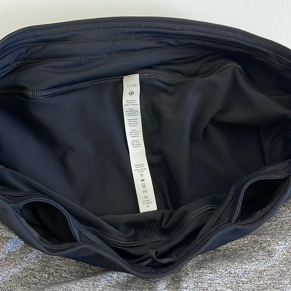 Lululemon Athletica Pace Rival Skirt Heather Gray Black 10 Tall - Picture 6 of 11
